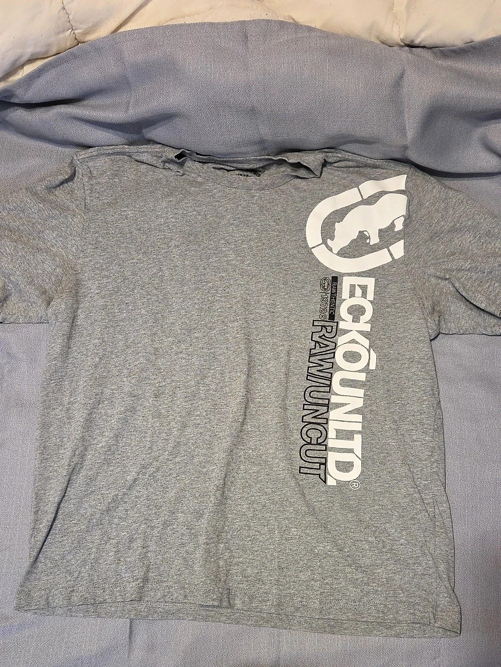 Ecko Unltd. Raw/Uncut Rhino Graphic T-Shirt Gray Large